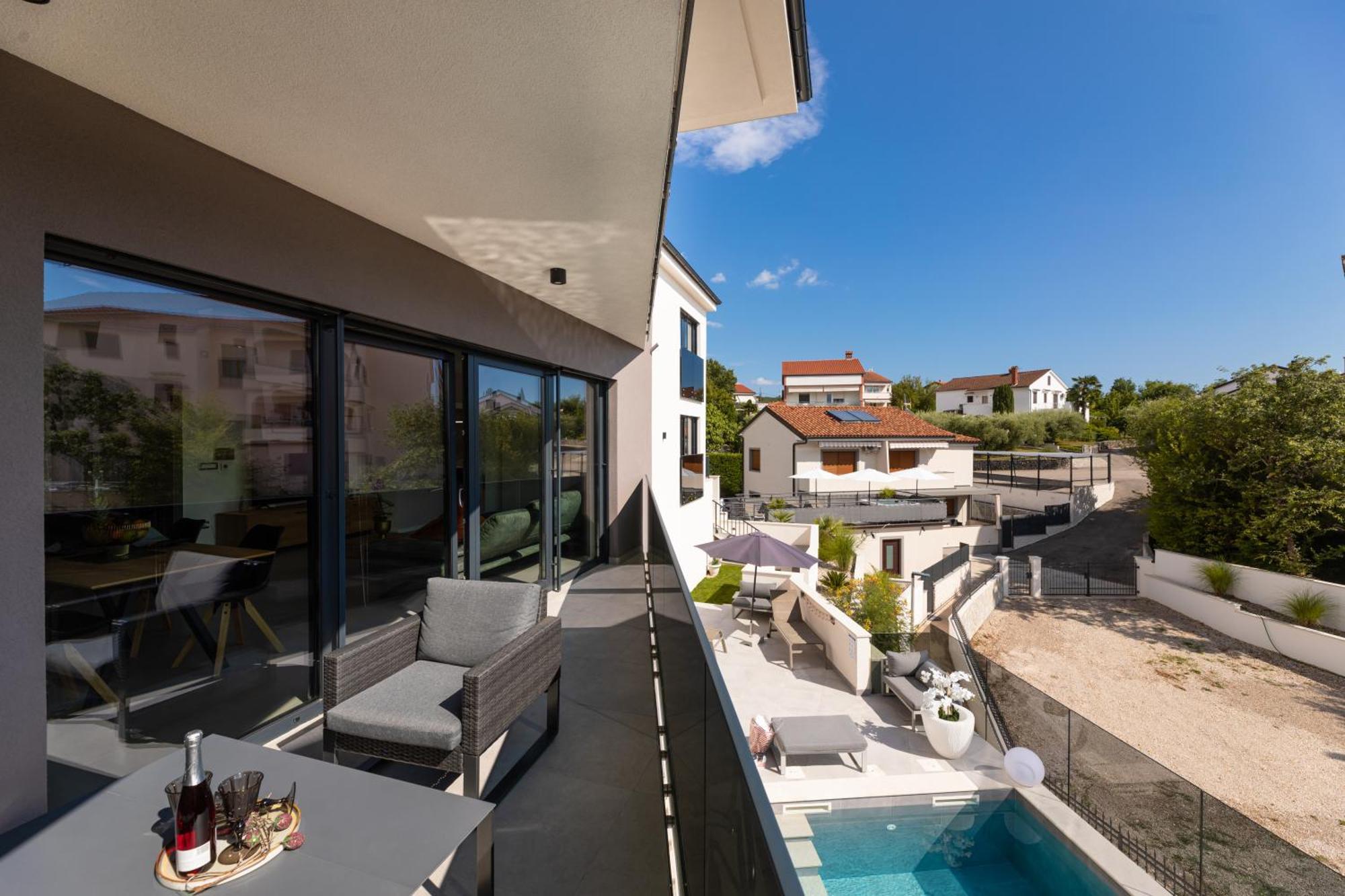 Villa Aurea Apartments Malinska De Luxe Esterno foto