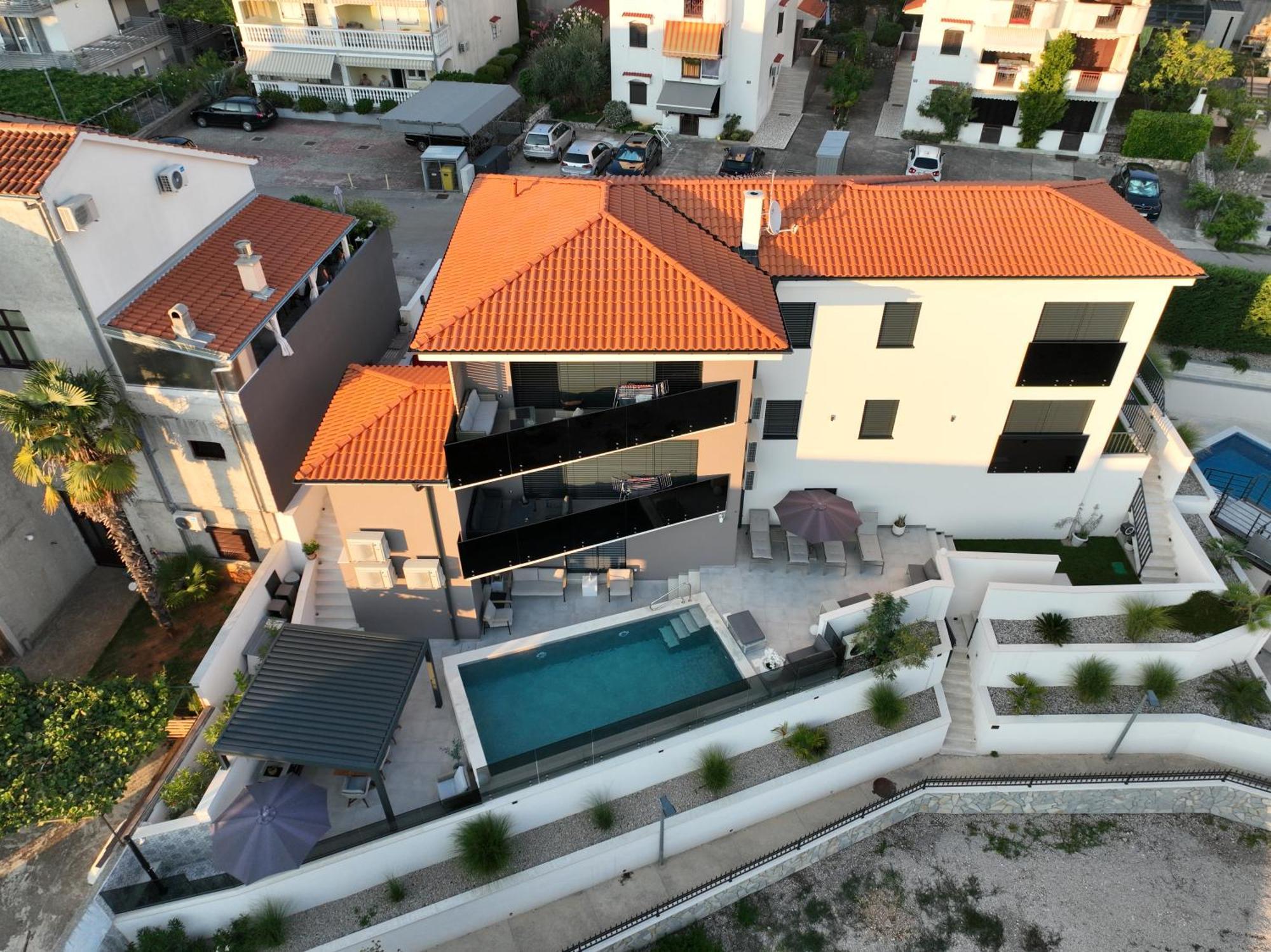 Villa Aurea Apartments Malinska De Luxe Esterno foto
